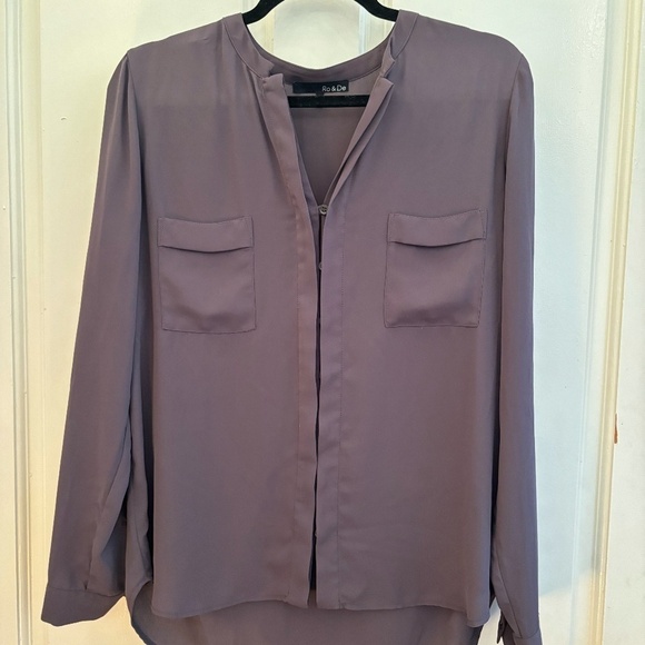 Ro & De Button Up Blouse Size Small - Picture 1 of 7